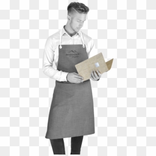 Waiter`s Apron With Branding - Vintage Clothing Clipart