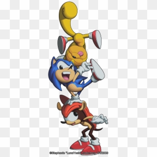 Click To Edit - Sonic Mighty And Ray Clipart