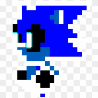 Negative Super Sonic - Commodore Logo Pixel Art Clipart