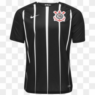 Soccer Jersey Png - Camisa Corinthians 2017 Preta Clipart