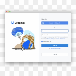 Dropbox Sign In - Dropbox Captcha Clipart