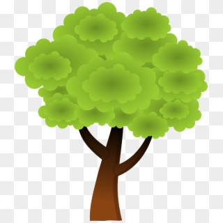 Forest, Floral Forest Green Nature Tree Trunk Vege - Nice Tree Clipart - Png Download