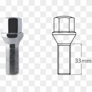 Acorn Lug Bolts Conical Seat 33mm - Wire Clipart