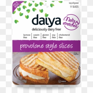 "meltable & Stretchy" Daiya Provolone Low Protein Cheese - Daiya Provolone Cheese Slices Clipart