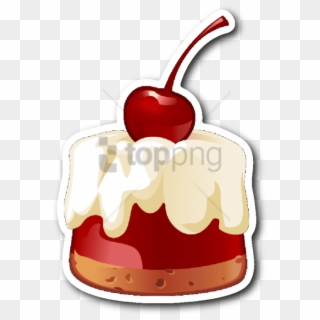 Free Png Jello With Cherry On Top Sticker - Dessert Clipart