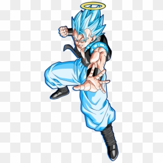 Ssgss Gogeta Blue Glow Blue Black Alternate By Squad8star-d93xdx9 - Naruto And Goku And Luffy Fusion Clipart