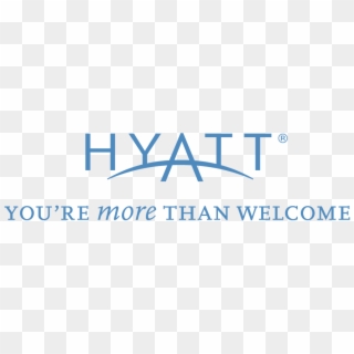 Blue Hyatt Logo With You&rsquore More Than Welcome - Hyatt Logo Transparent Clipart