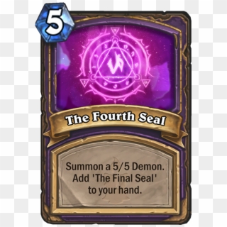 The Fourth Seal Card - Hearthstone The First Seal Clipart