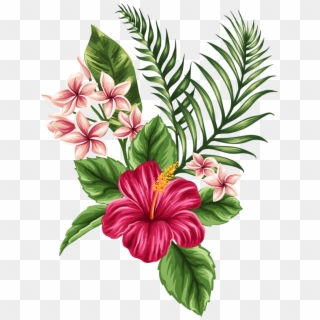Leading Baseball Training And Softball Training Facility - Tropical Leaves And Flowers Png Clipart