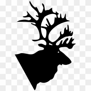 Reindeer Antler Gray Wolf Elk - Clipart Caribou - Png Download