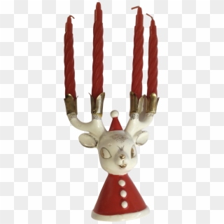 Vintage Holt Howard Christmas Reindeer Antler Candle - Reindeer Clipart