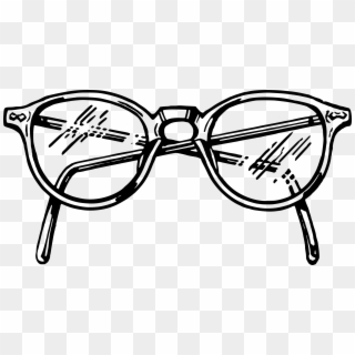 Spectacles Png Free Library - Glasses Drawing Transparent Clipart