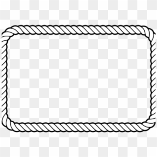 Rectangle Outline Cliparts - Boarder Rope Clipart Border - Png Download