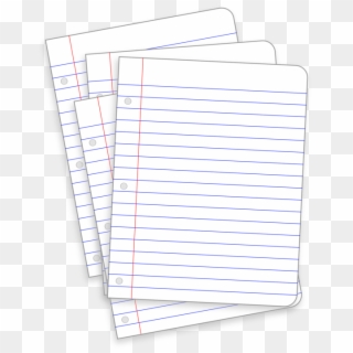 Ruled Paper Notebook Loose Leaf Post-it Note - Animasi Alat Tulis Kantor Clipart