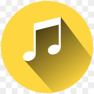 This Free Icons Png Design Of Music Note On Yellow Clipart