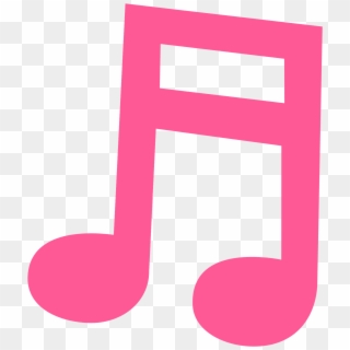Pink Clipart Music Note - Png Download