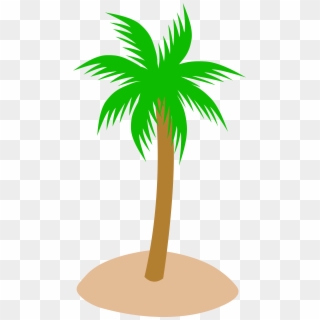 Tropics Clipart Tree Top - Palm Tree Clip Art - Png Download