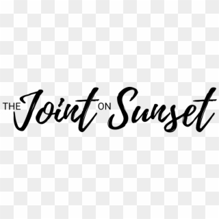 The Joint On Sunset - Calligraphy Clipart