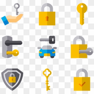 Keys Locks - Key In Lock Icon Clipart