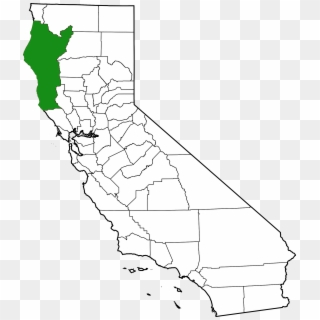 Emerald Triangle - Los Angeles On State Map Clipart