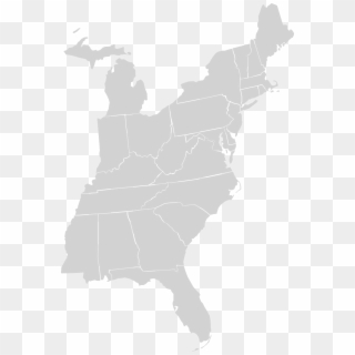 2000px Us East Temples Outline Map Svg Blank Eastern - Us Map 2000 Election Clipart