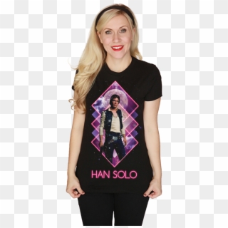 Her Univere Star Wars Neon Han Solo Tee - Girl Clipart