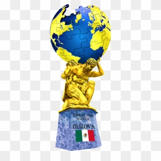 Wikicup Trophy Winner - World Statue Png Clipart