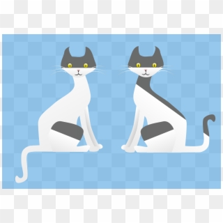 This Free Icons Png Design Of Two Cats Clipart
