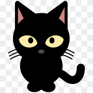 Black Cat Hd Photos Clipart - Cute Black Cat Clipart - Png Download
