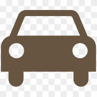 Car Silhouette Front Symbol Sign Icon Vehicle Clipart - Taxi Symbol - Png Download