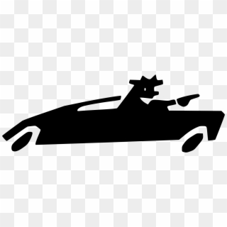 Car Silhouette Logo Animal Black M - Clip Art - Png Download
