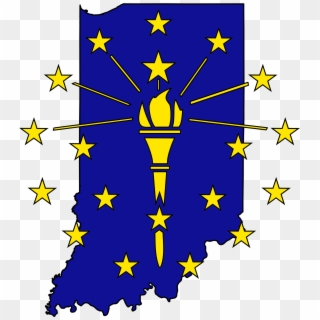 Open - Indiana State Flag Logo Clipart