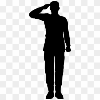 Army Soldier Saluting Silhouette Png Clip Art Image - Soldier Saluting Clipart Transparent Png