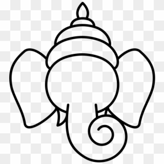 Ganesh Drawing File - Transparent Ganesh Icon Png Clipart