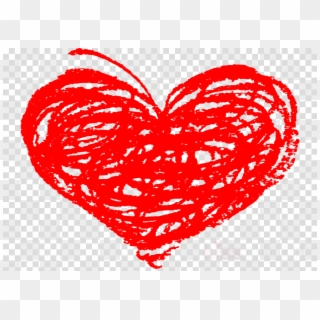 Doodle Heart Png Clipart Heart Clip Art - Crayon Heart Transparent Background