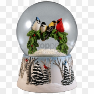 Free Png Download Multi Birds On A Wreath Water Globe - Multi Birds On A Wreath Water Globe San Francisco Music Clipart