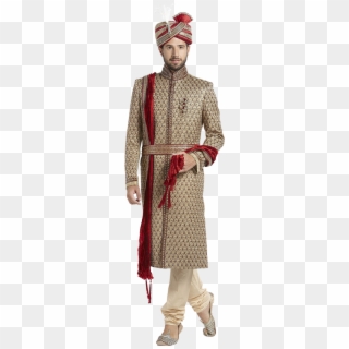 Manyavar Brown Embroidered Earthy Chipakan Sherwani - Sherwani For Men Png Clipart