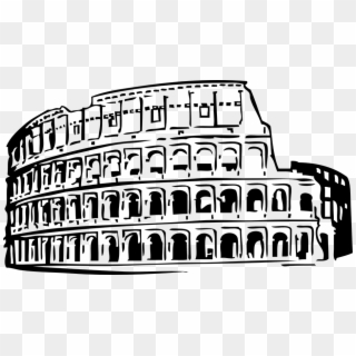 Hd Architecture Clipart - Roman Colosseum Clip Art - Png Download