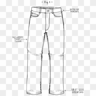 Denim Done Right - Drawing Clipart