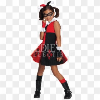 Kids Harley Quinn Tutu Dress Costume - Halloween City Harley Quinn Costume Clipart