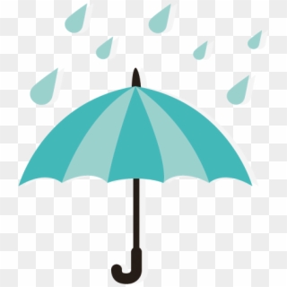 Clip Transparent Download Umbrella Raindrops Clipart - Weather Vector - Png Download