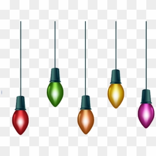 Bulb Clipart Christmas Tree Light - Christmas Lights No Background - Png Download
