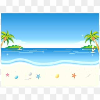 Background Clip Natural - Beach Vector - Png Download