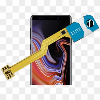 Note 8 Dual Sim Adapter , Png Download - Galaxy S10 Plus Vs Note 9 Clipart
