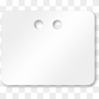 2” X 2½” White Pvc Tags - Circle Clipart