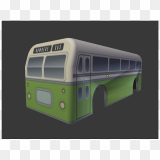 Adjust The Metallicfactor And Roughnessfactor On The - Bus Back 3d View Clipart