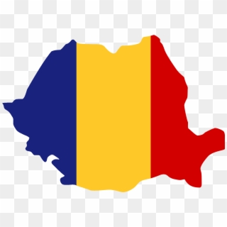 Romania Map Icon - Romania Flag Map Clipart