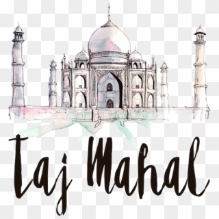 Discover Ideas About Taj Mahal Sketch - Travel Calendar 2019 Printable Clipart