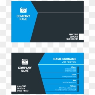 Vector Library Stock Business Surname Illustration - Visiting Card Png Design Clipart