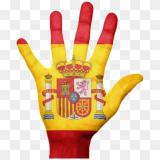 Spain Flag Hand Country Png Image - Spain Flag Clipart